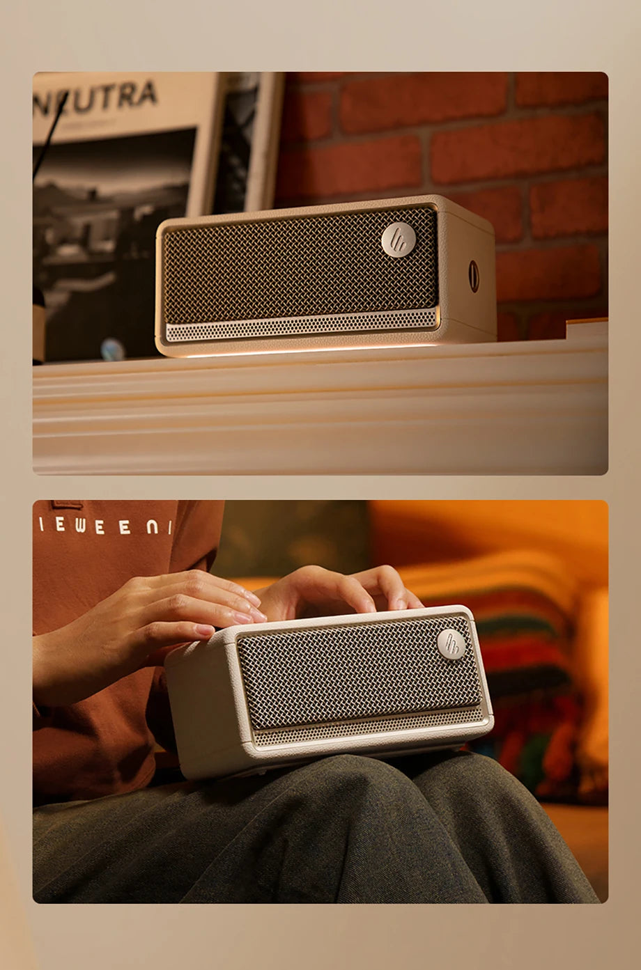 Edifier ES60 Portable Bluetooth Speaker Mini Sound Box Wireless Sound Bar 36W RMS Outdoor IP66 Waterproof Long Battery Life