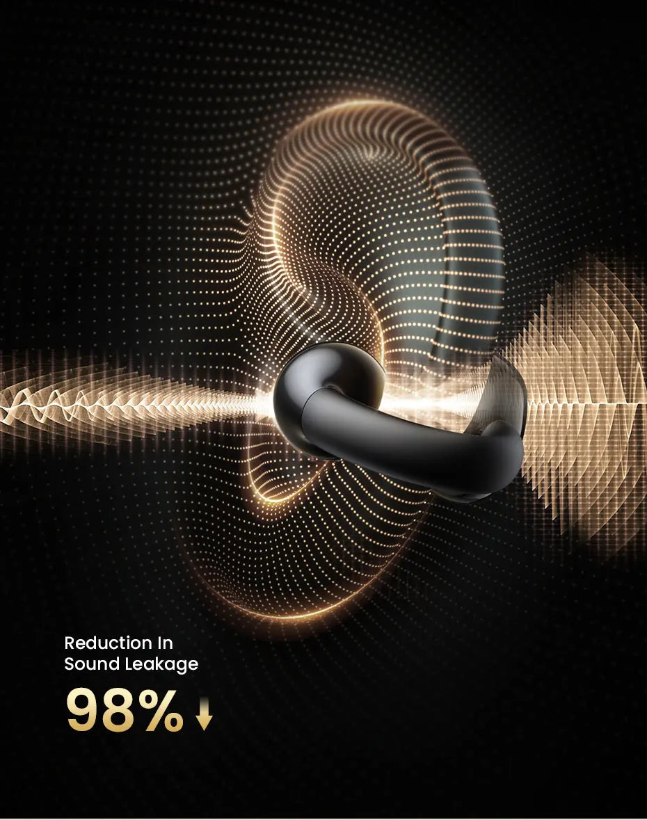 UGREEN Open Ear Clip Wireless Earbuds Bluetooth Sports Earphones Headphones in Mic with Earhooks & Ear Hook