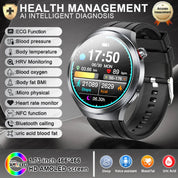 New 1.73" Sapphire Glass Uric Acid Blood Fat Health Trackr SmartWatch Blood Pressure ECG+PPG Clock Body Analysis Smartwatchs Men