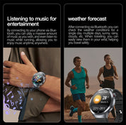 New 1.73" Sapphire Glass Uric Acid Blood Fat Health Trackr SmartWatch Blood Pressure ECG+PPG Clock Body Analysis Smartwatchs Men