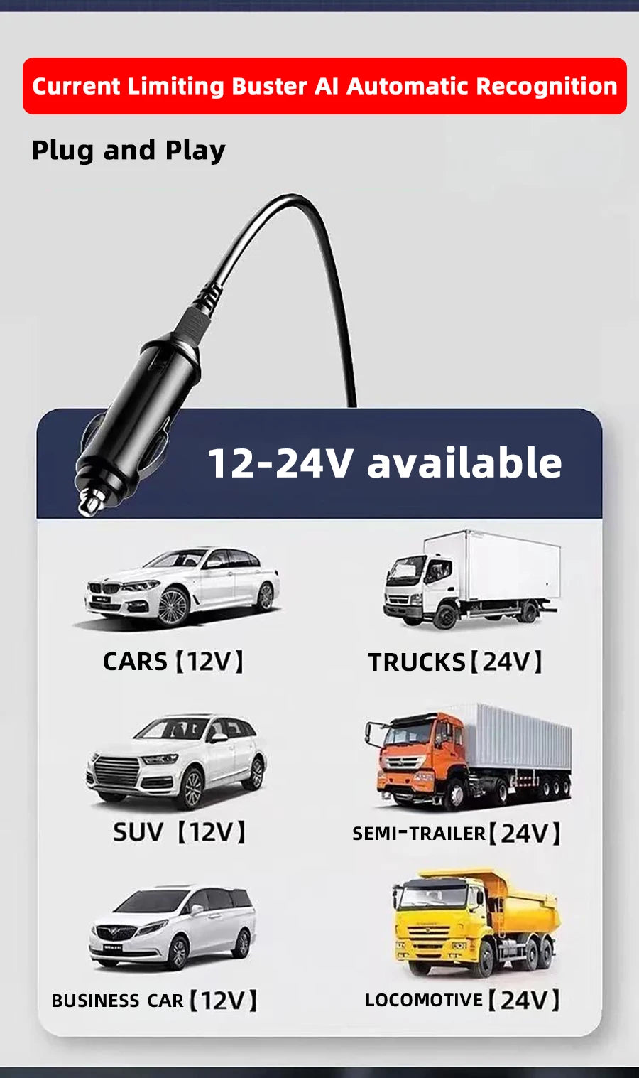 Electric kettle 12V 24V portable car heating cup 500 ml travel heating smart stainless steel insulation artifact OLED display
