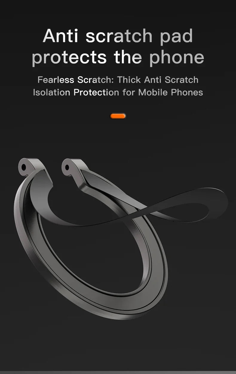 2026 Double-Sided For MagSafe Phone Holder for iPhone 17 16 15 Foldable 360° Rotating Stand Strong Magnet & Finger Grip Suppor