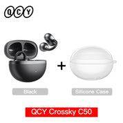 QCY CT06 Crossky C50 Open Ear Wireless Earphone 4-Mic Calls Bass Boost Earbuds Bluetooth 6.0 Clip On OWS Sports Headphone 35Hrs
