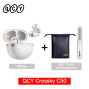 QCY CT06 Crossky C50 Open Ear Wireless Earphone 4-Mic Calls Bass Boost Earbuds Bluetooth 6.0 Clip On OWS Sports Headphone 35Hrs