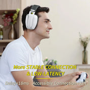 BINNUNE BW06 Bluetooth Headsets Gamer with Mic for PS5 PS4 PC Mac Playstation Wireless 2.4GHz Gaming Headphone with Microphone