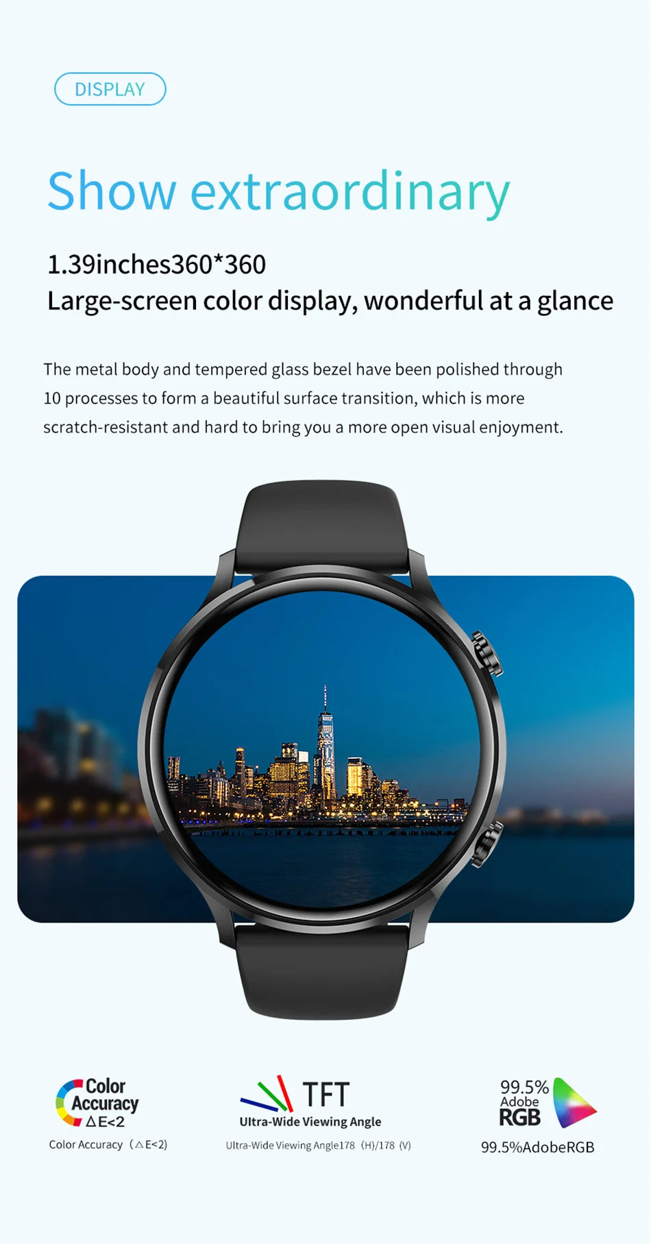2026 New Smartwatch Women AMOLED HD Screen Always On Display Bluetooth Call IP68 Waterproof GPS Smart Men Watch For Android ios