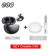 QCY CT06 Crossky C50 Open Ear Wireless Earphone 4-Mic Calls Bass Boost Earbuds Bluetooth 6.0 Clip On OWS Sports Headphone 35Hrs