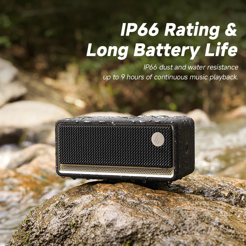 Edifier ES60 Portable Bluetooth Speaker Mini Sound Box Wireless Sound Bar 36W RMS Outdoor IP66 Waterproof Long Battery Life