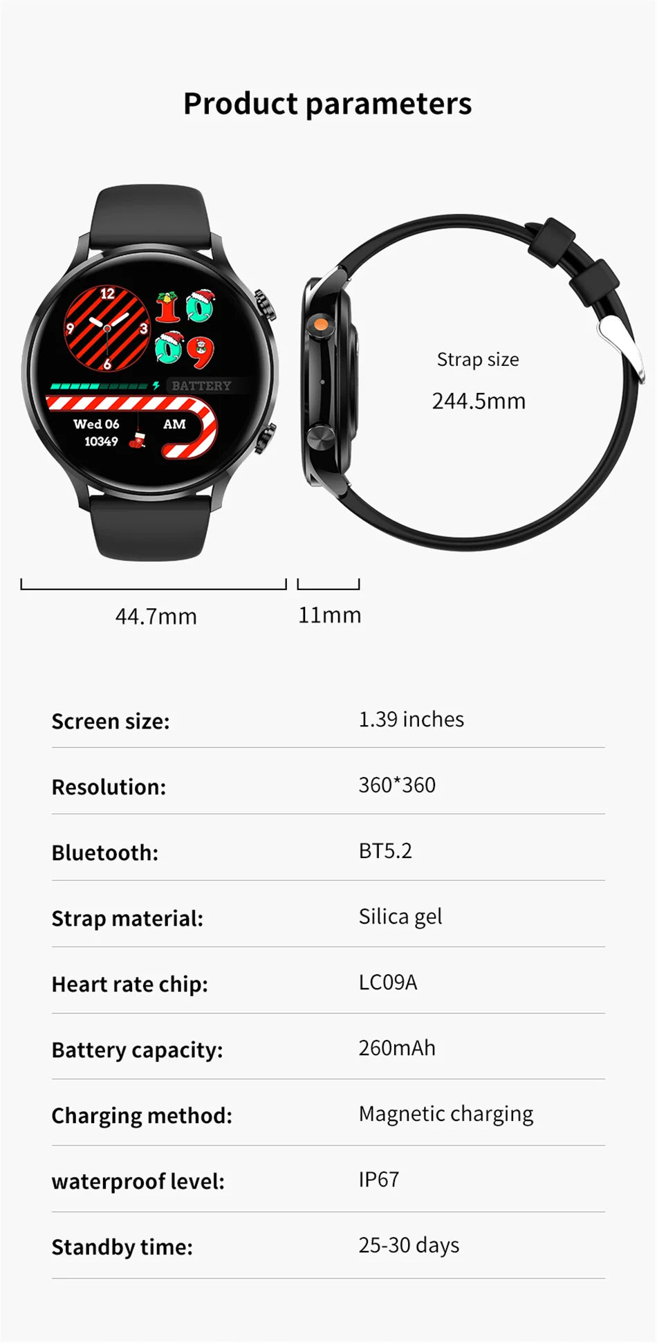2026 New Smartwatch Women AMOLED HD Screen Always On Display Bluetooth Call IP68 Waterproof GPS Smart Men Watch For Android ios