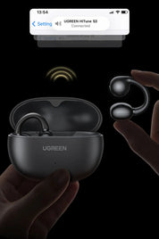 UGREEN Open Ear Clip Wireless Earbuds Bluetooth Sports Earphones Headphones in Mic with Earhooks & Ear Hook