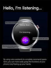 New 1.73" Sapphire Glass Uric Acid Blood Fat Health Trackr SmartWatch Blood Pressure ECG+PPG Clock Body Analysis Smartwatchs Men